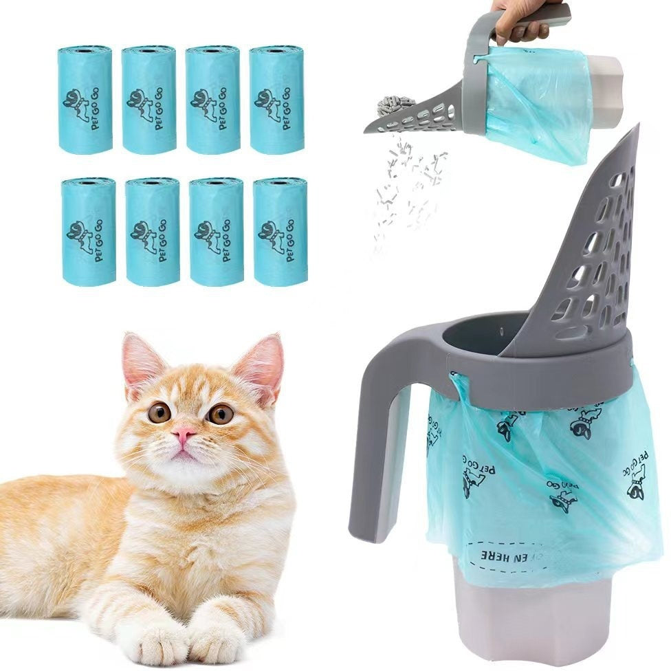 Portable Litter Box Scoop And Cleaning Supplies